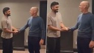 Babar Azam Meets Pakistan Head Coach Gary Kirsten Ahead of ENG vs PAK 1st T20I 2024 (Watch Video)
