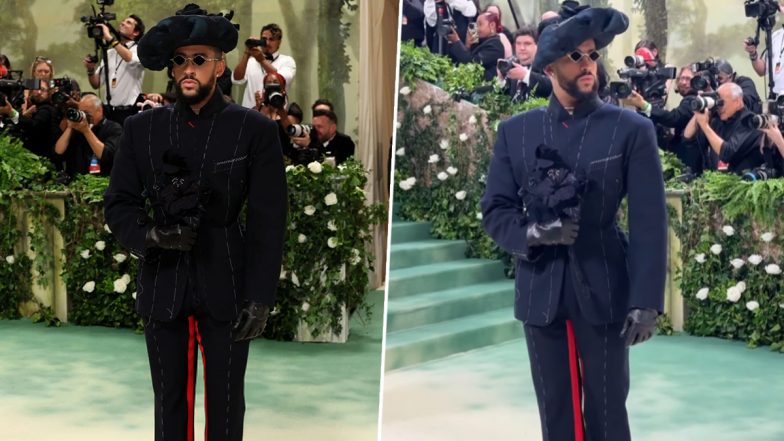 MET Gala 2024: Bad Bunny Steals the Spotlight at the Oscars of Fashion! Rocks a Custom Maison Margiela Ensemble, Sets the Style Bar High (View Pics)