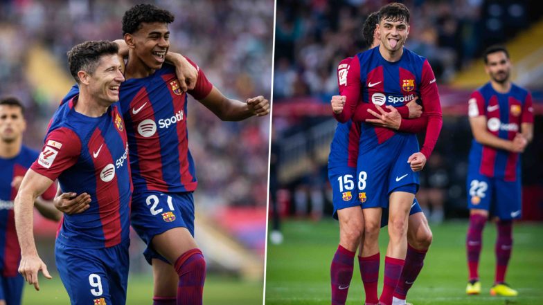 Barcelona 3–0 Rayo Vallecano, La Liga 2023–24: Pedri Gonzalez Scores Brace As Blaugrana Dominate and Maintain a Clean Sheet