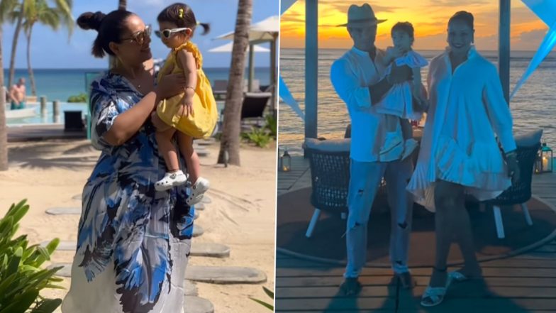 Bipasha Basu and Karan Singh Grover Celebrate 8 Years of Togetherness in Mauritius, With Their Adorable Daughter Devi! (View Pics and Videos)