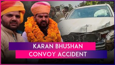 SUV In Convoy Of Karan Bhushan, Son Of Brij Bhushan Sharan Singh, Hits Motorcycle, Two Knocked Dead