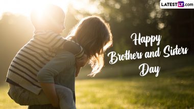 Happy Brothers and Sisters Day 2024 Images & HD Wallpapers for Free Download Online: WhatsApp Stickers, Quotes and GIFs To Share and Celebrate the Love Among Siblings
