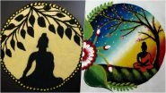 Buddha Purnima 2024 Rangoli Designs: Beautiful Rangoli Patterns To Decorate Your House on Vesak Day (Watch Videos)