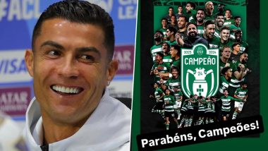 Cristiano Ronaldo Reacts As Sporting CP Lifts Liga Portugal 2023–24 Title (See Instagram Story)