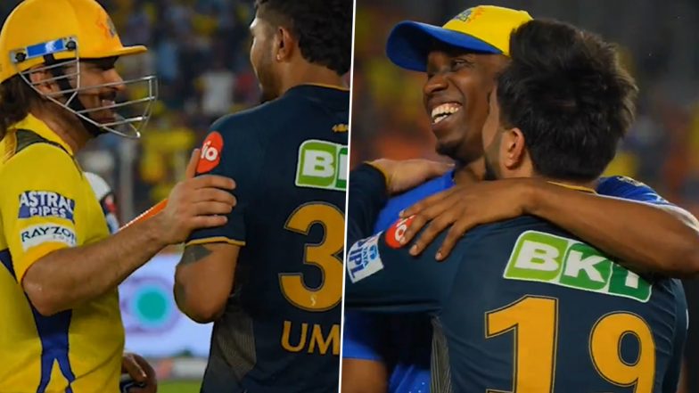 'Dosti Bani Rahe' MS Dhoni and Other Chennai Super Kings Cricketers Meet Gujarat Titans Players Following GT vs CSK IPL 2024 Match, Video Goes Viral