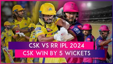 CSK vs RR IPL 2024 Stat Highlights: Chennai Super Kings Remain Alive In Race To Enter IPL 2024 Playoffs