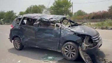 Reel Turns Tragic in Delhi: Two Killed, One Critical After Car Meets With Deadly Accident While Making Reel In Rohini; Disturbing Video Surfaces