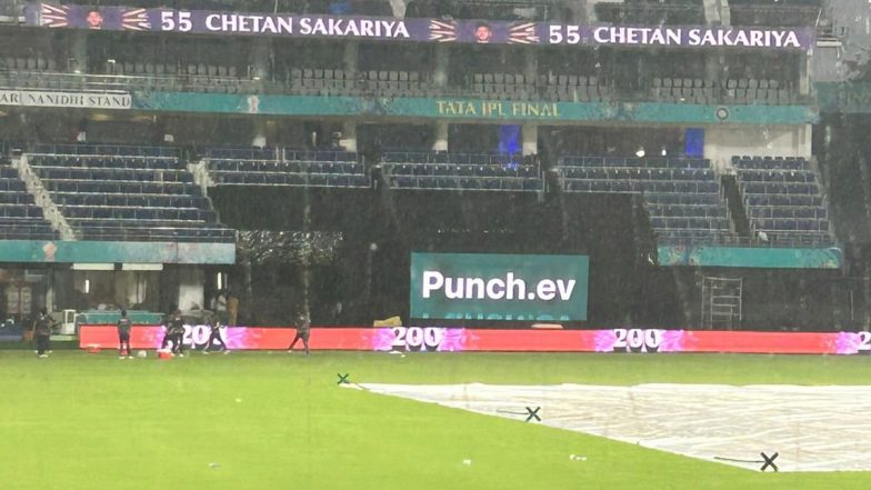 Kolkata Knight Riders Practice Interrupted Due to Heavy Rain in Chennai Ahead of High-Voltage IPL 2024 Final Against Sunrisers Hyderabad