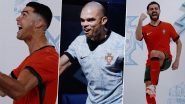 Cristiano Ronaldo, Bernardo Silva, Pepe and Other Players Pose in Latest Portugal Home and Away Jerseys Ahead of UEFA Euro 2024 (Watch Video)