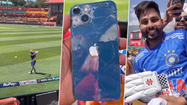 Daryl Mitchell's Shot in Training Breaks Fan's iPhone, Kiwi Star Later Gifts Him Gloves Ahead of PBKS vs CSK IPL 2024 Match (Watch Video)