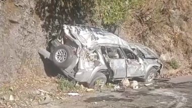 Uttarakhand Road Accident: Five Killed After Car Loses Control and Falls into Deep Ditch in Dehradun (Watch Video)