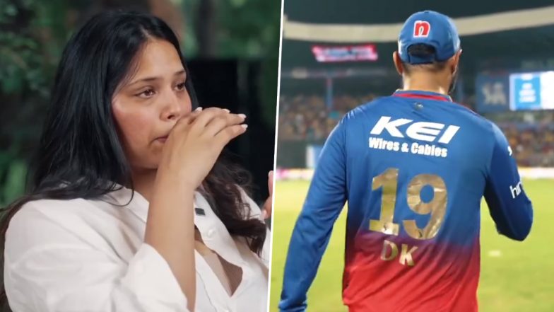 Dinesh Karthik's Wife Dipika Pallikal Gets Emotional While Talking About Him As RCB Pay Special Tribute to DK On His IPL Retirement (Watch Video)