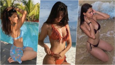 Disha Patani XXX-Tremely HOT Bikini Photos and Videos: From Barely-There String Bikinis to Frilly Silhouettes, Swimwear Inspiration From the Best!