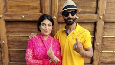 CSK All-Rounder Ravindra Jadeja and Wife Raviba Jadeja Cast Votes In Jamnagar During Lok Sabha Election 2024 (Watch Video)