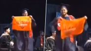 IPL 2024: Fan Flaunts Sunrisers Hyderabad Flag on His Graduation Day at University of Illinois in Chicago, Video Goes Viral