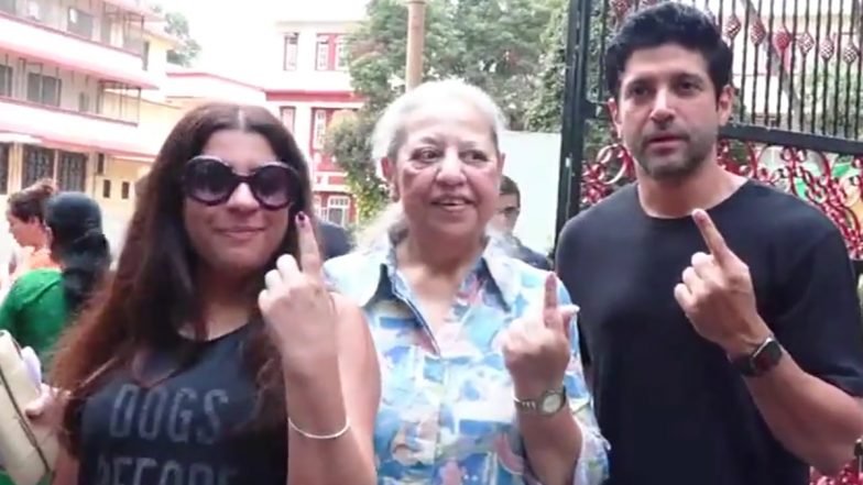 Lok Sabha Elections 2024 Phase 5: Farhan Akhtar and Zoya Akhtar Show Inked Fingers After Voting in Mumbai (Watch Video)