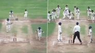 Comedy of Errors! Fielders Hilariously Fail To Run Out Batsman Despite Flurry of Opportunities During Children’s Cricket Match, Video Goes Viral