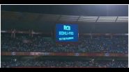 ‘RCB Kohli-Fies for Playoffs’ Giant Screen at M Chinnaswamy Displays Special Message After Royal Challengers Bengaluru Qualify for IPL 2024 Playoffs