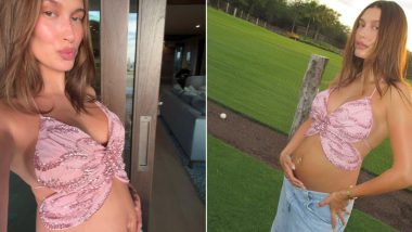 Hailey Bieber Sets New Maternity Fashion Goals, Flaunts Baby Bump in Chic Yet Relaxed Casual Wear (View Pics)