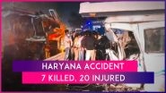 Haryana Accident: Seven Killed, 20 Injured After Truck Hits Mini-Bus In Ambala, Pilgrims Were Travelling To Vaishno Devi Shrine