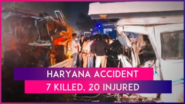 Haryana Accident: Seven Killed, 20 Injured After Truck Hits Mini-Bus In Ambala, Pilgrims Were Travelling To Vaishno Devi Shrine