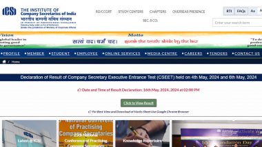 Results of ICSI Company Secretary Executive Entrance Test May 2024 Exam Out at icsi.edu.in