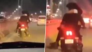 Bengaluru Bike Stunt: Man Rides Motorcycle With Woman Sitting on His Lap; Booked After Video Goes Viral