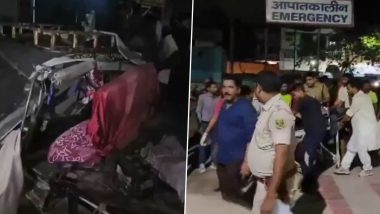 Bihar Road Accident: Three Dead, Six Others Injured After Auto-Rickshaw Collides With Truck in Sitamarhi (Watch Video)