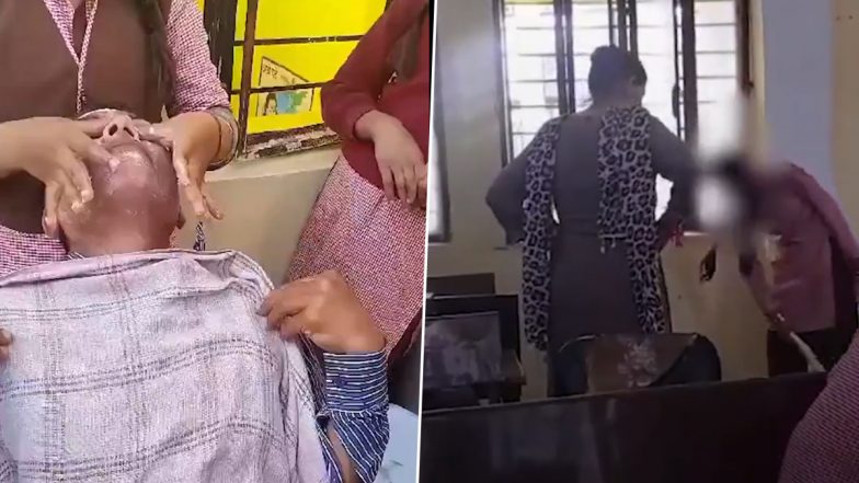 Uttar Pradesh: Watchman Caught on Camera Getting Massage From Female Students in Shamli, Complaint Registered After Video Goes Viral