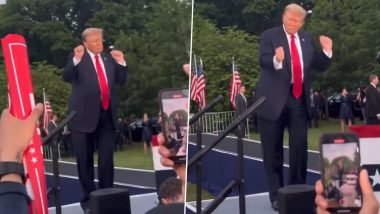 Donald Trump Dance Video: Former US President Busts a Move At Campaign Rally in Bronx