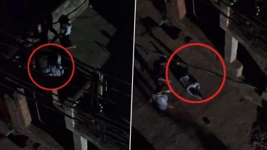 Lucknow Shocker: Man Thrown Off Terrace in Madehganj, Probe Launched After Viral Video Surfaces