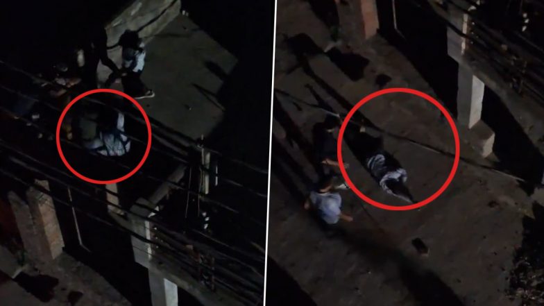 Lucknow Shocker: Man Thrown Off Terrace in Madehganj, Probe Launched After Viral Video Surfaces