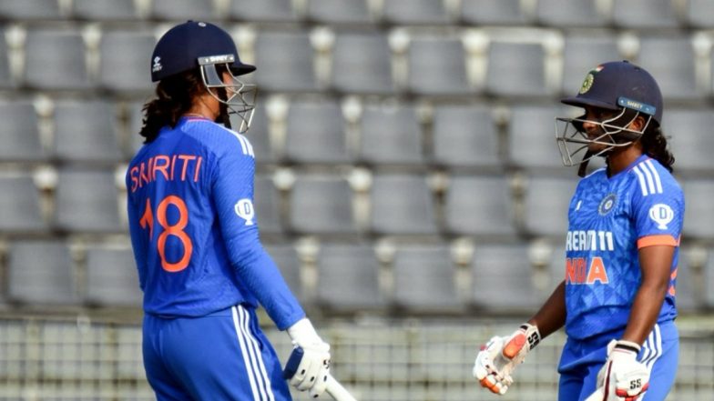 Dayalan Hemalatha, Radha Yadav Shine As Indian Women's Cricket Team Secure Comprehensive 21-Run Victory Against Bangladesh in 5th T20I, Bag Series 5-0