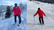 Ibrahim Ali Khan Shows Off His Skiing Skills During His Vacay in Gulmarg (Watch Video)