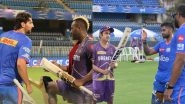 Tim David, Andre Russell, Rinku Singh and Other Cricketers Check Each Other's Bat During Practice at Wankhede Stadium Ahead of MI vs KKR IPL 2024 (Watch Video)