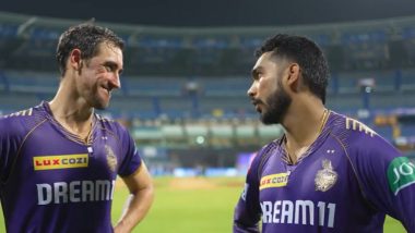 Venkatesh Iyer Hilariously Asks Mitchell Starc ‘Where Were You Hiding Alyssa Healy’ After Pacer's Impactful Performance in MI vs KKR IPL 2024 Match (Watch Video)