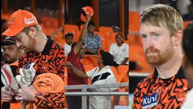 Heinrich Klaasen Showcases Heartfelt Gesture After the SRH vs RR IPL 2024 Match, Gifts Cap to Fan (Watch Video)