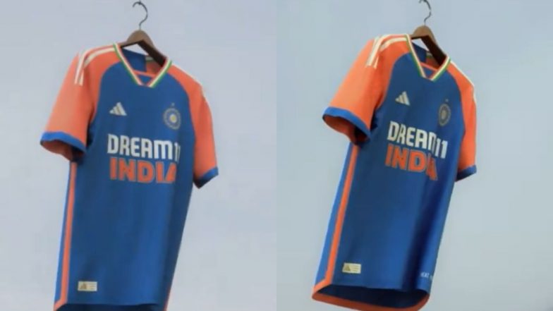 Team India Jersey for ICC T20 World Cup 2024 Launched: Fans React To New Indian Cricket Team Kit by Adidas