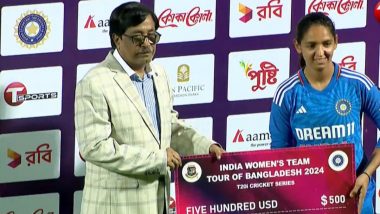 Harmanpreet Kaur Completes 300 International Matches During IND-W vs BAN-W 4th T20I 2024, Marks Occasion With Player of the Match Award
