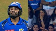 Rohit Sharma's Wife Ritika Sajdeh's Reaction Goes Viral After His Dismissal During MI vs SRH IPL 2024 Match (Watch Video)
