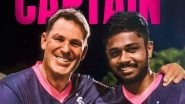 Sanju Samson Surpasses Shane Warne&rsquo;s Record of Captaining Rajasthan Royals in Most IPL Matches, Achieves Feat During DC vs RR IPL 2024 Match