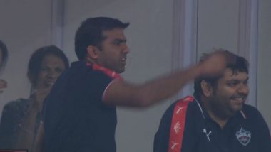 Delhi Capitals Co-Owner Parth Jindal Makes Animated ‘Out Hai’ Gesture While Sanju Samson Argued With Umpires Regarding His Dismissal During DC vs RR IPL 2024