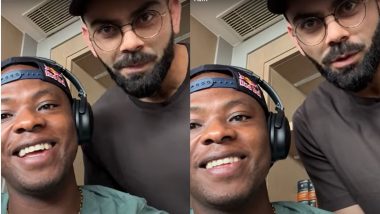 Virat Kohli Crashes Willow Talk Podcast Featuring Kagiso Rabada in Team Hotel Ahead of PBKS vs RCB IPL 2024 Match, Video Goes Viral