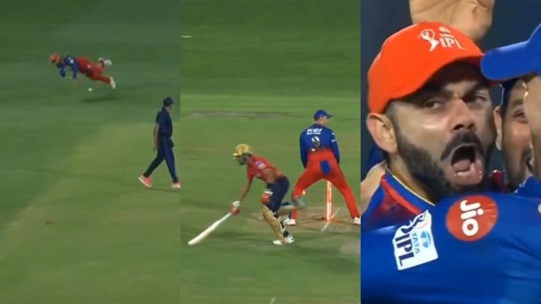 Virat Kohli Executes a Brilliant Direct Hit To Dismiss Shashank Singh During PBKS vs RCB IPL 2024 Clash (Watch Video)