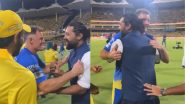 Murali Vijay Reunites With Michael Hussey and Former Chennai Super Kings Teammates After CSK vs RR IPL 2024 Match (Watch Video)
