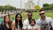 Nicholas Pooran Visits Taj Mahal Along with Family and Teammate Naveen-ul-Haq Ahead of the DC vs LSG IPL 2024 Match (See Pics)