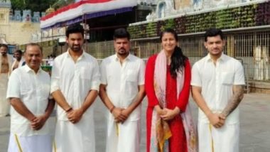 Anuj Rawat, Swapnil Singh and Karn Sharma Visit Tirupati Temple in Tirumala Ahead of RCB vs CSK IPL 2024 Clash (See Pics)