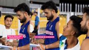Riyan Parag Interacts With Fans at Barsapara Stadium During Practice Session Ahead of RR vs PBKS IPL 2024 Match (Watch Video)