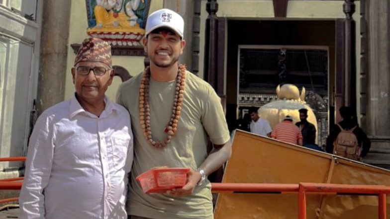 Sandeep Lamichhane Visits Pashupatinath Temple in Kathmandu After Being Acquitted by Nepal High Court in Rape Case