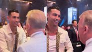 Manchester City or Arsenal? Cristiano Ronaldo Predicts Premier League 2023–24 Winner While Chatting With Frank Warren During Tyson Fury vs Oleksandr Usyk Heavyweight Unification Match (Watch Video)